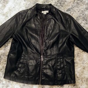 Christopher and Banks Leather Jacket